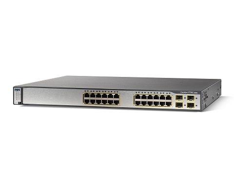 Cisco LANスイッチ WS-C3750G-24T-S Cisco WS-C3750G-24TS-S1U Catalyst 3750 24 10/100/1000 + 4 SFP SMI 1RU