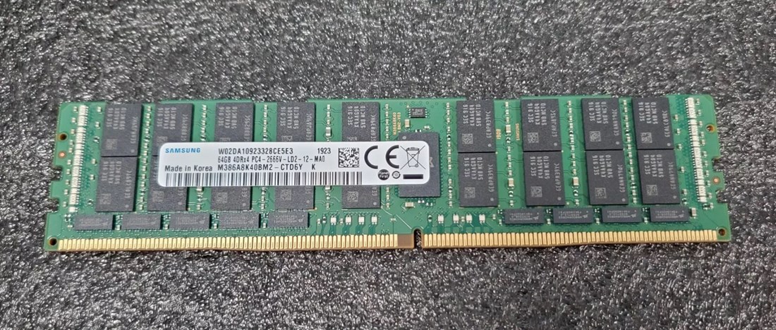 Samsung M386A8K40BM2-CTD 64GB 4RX4 PC4-2666V DDR4 -21300 Memory New