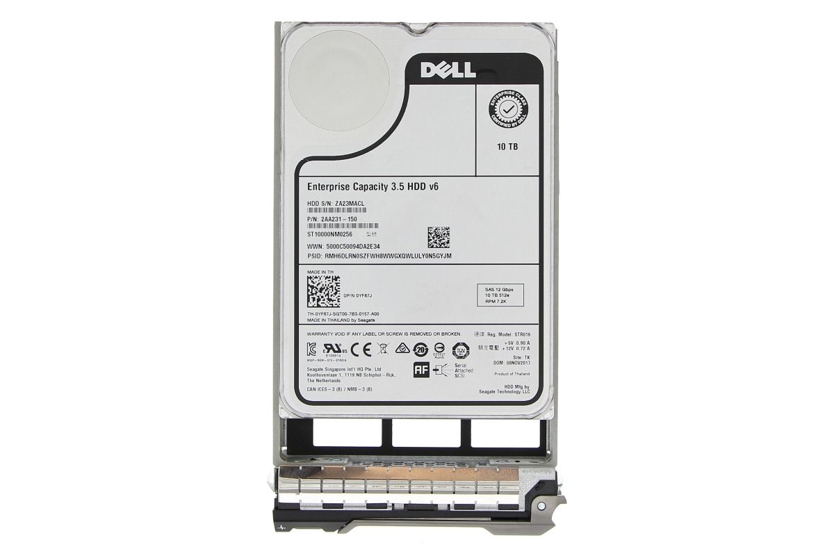 Dell 10TB 7.2K RPM NLSAS 12Gbps 512e 3.5インチ ホットプラグハード 0400-ANVK (512e 3.5インチホットプラグハードドライブ、CusKit) Dell 10TB 7.2K RPM NLSAS 12Gbps 512e 3.5in Hot-plug Hard Drive