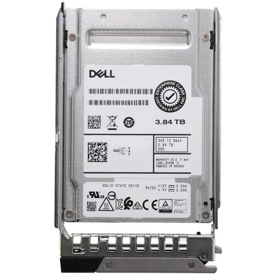 Dell XGKPF 3.84TB SAS-12Gbps SED Mixed Use 3DWPD 2.5Inch Hot Plug SSD