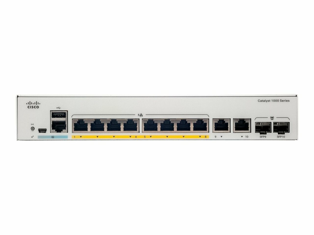 【Cisco】C1000-8T-2G-L 動作確認済み 電源ケーブル付 Cisco C1000-8T-2G-L Catalyst Switch 8 X 10/100/1000 + 2 X Combo
