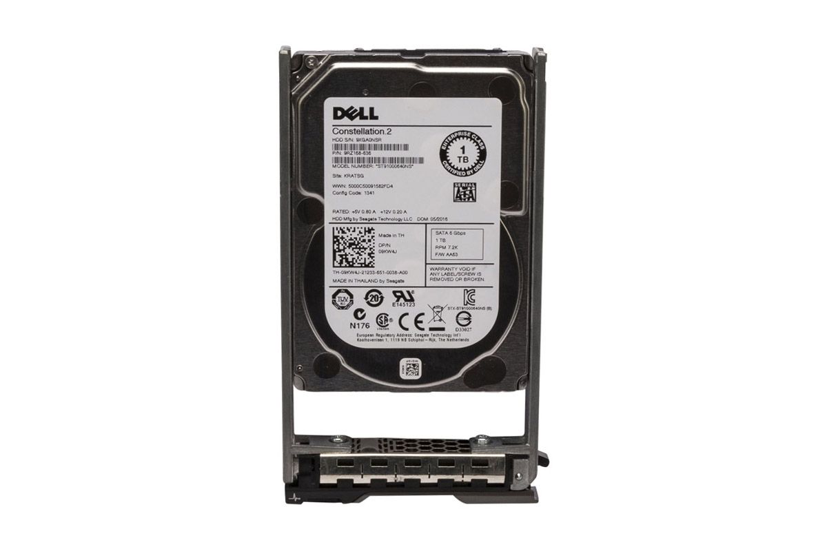 Dell 09KW4J 1TB 7200RPM SATA 6Gbps 2.5inch Internal HDD