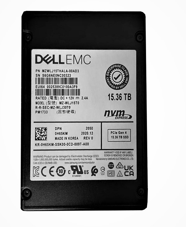 Samsung PM1733 MZWLJ15THALA-00AD3 SSD 15.36 TB PCIe 4.0 x4