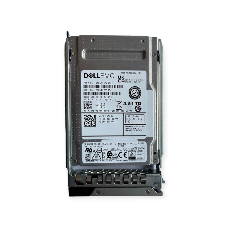 Dell XNXD2 3.84TB SAS-12Gbps SED Read-Intensive 1DWPD 2.5Inch Hot