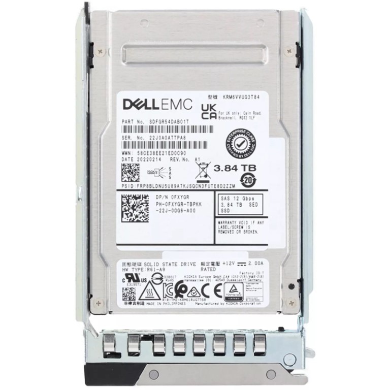 Ｂ.C！　FACT SSDD Dell 3.84TB SAS 12Gbps RI SAS SSD for Dell PowerEdge R640