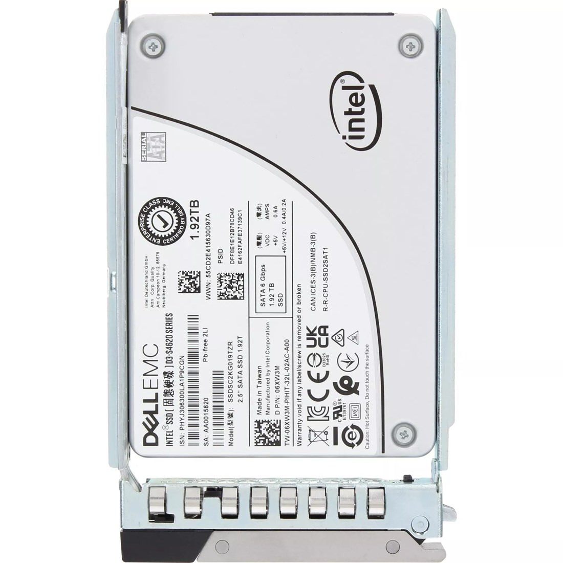 Dell 6XW3M 1.92TB SATA-6Gbps Mixed Use 3DWPD 2.5-Inch Hot-Plug SSD