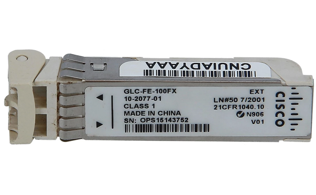 Cisco GLC-FE-100FX 100Base-FX Fast Ethernet SFP  module New