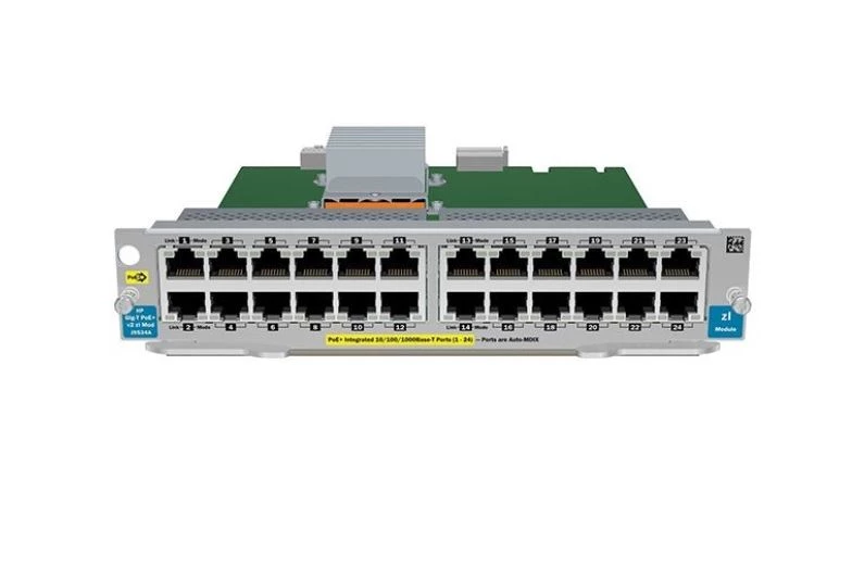 HPE J9534-61001 24-Port 10/100/1000 PoE+ V2 Zl Expansion Module 