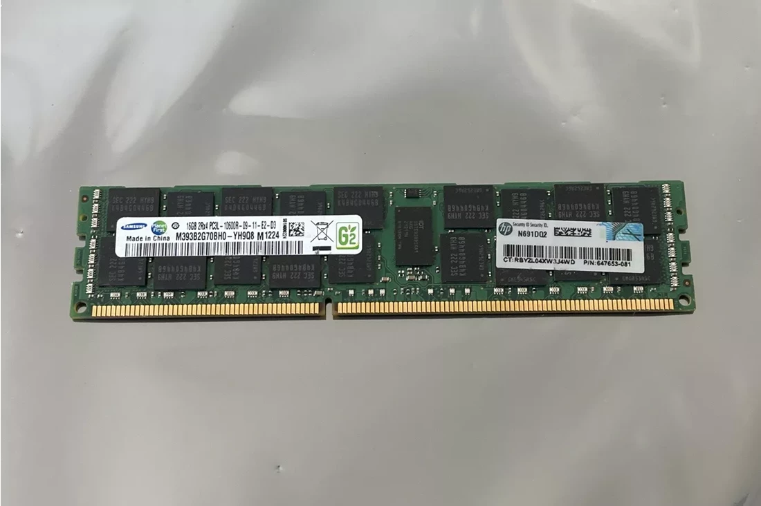 Samsung M393B2G70BH0-CH9 16GB PC3-10600 Ddr3-1333Mhz 2RX4 Ecc 