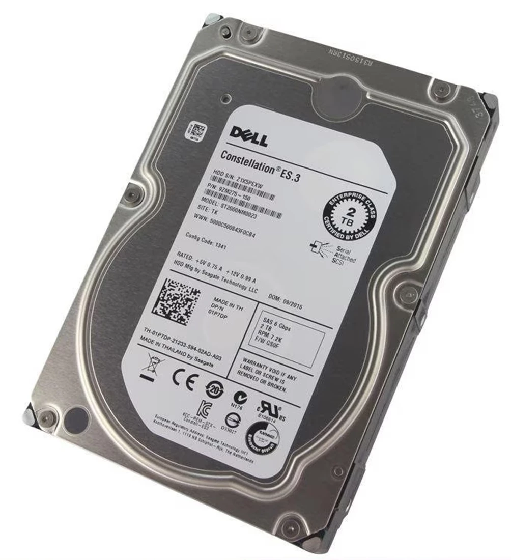 Seagate Constellation ST2000NM0023 2TB 7.2K SAS 6Gb/S 3.5inch HDD Dell OEM Refurbished