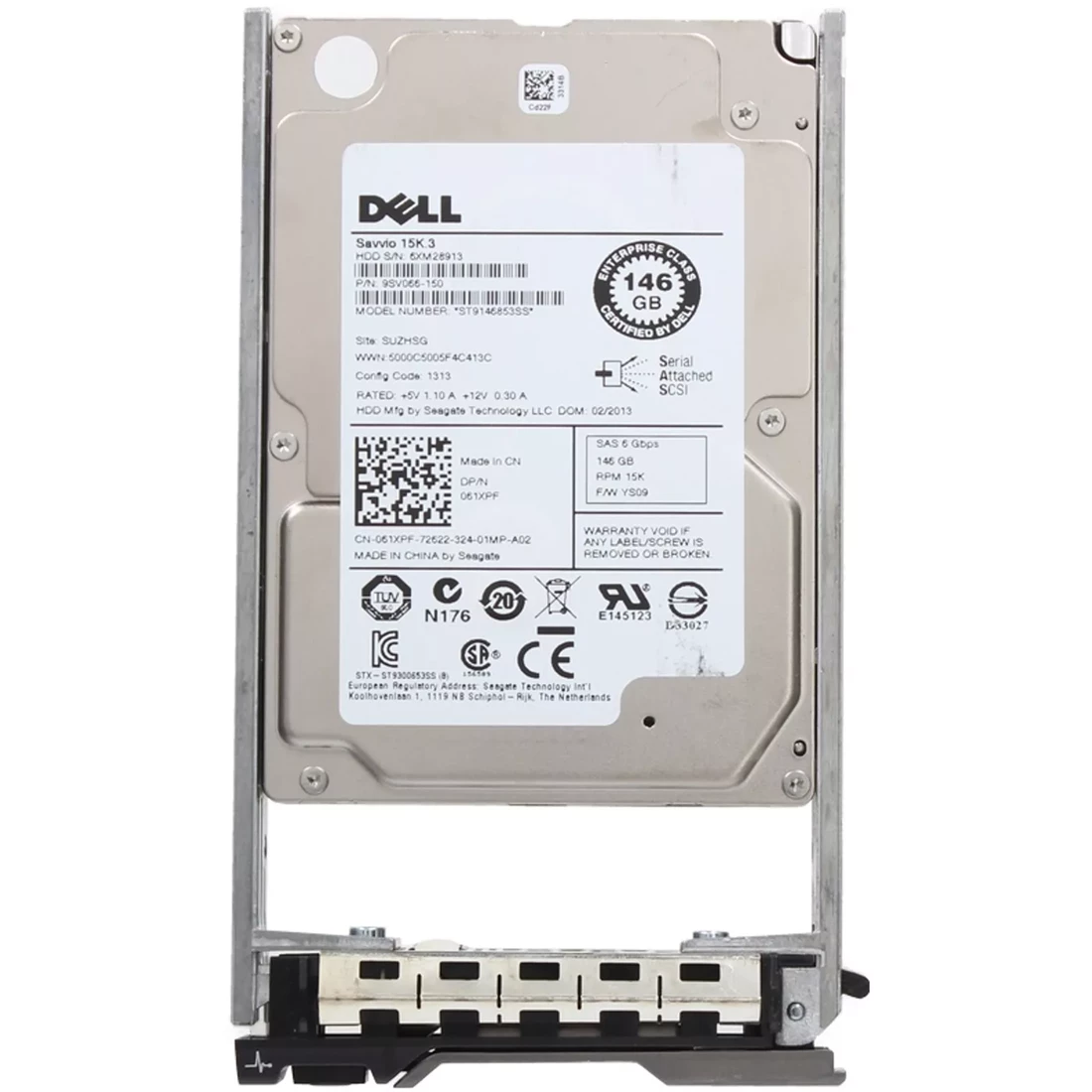 Dell 061XPF 146GB 15K SAS 6Gbps 2.5" Hot-Swap HDD with Tray
