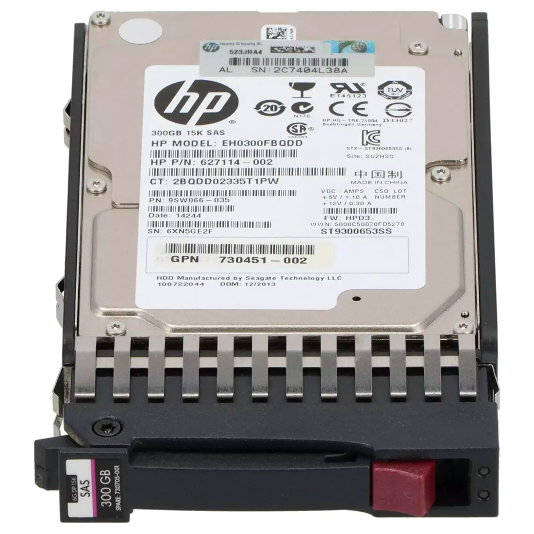 HP 730705-001 300GB 6G 15k 2.5inch DP SAS Hdd