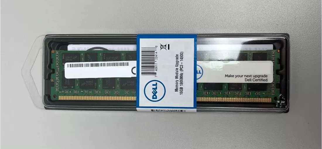 Dell A7187318 16GB PC3-14900R DDR3-1866MHz 2Rx4 ECC Memory Brand New