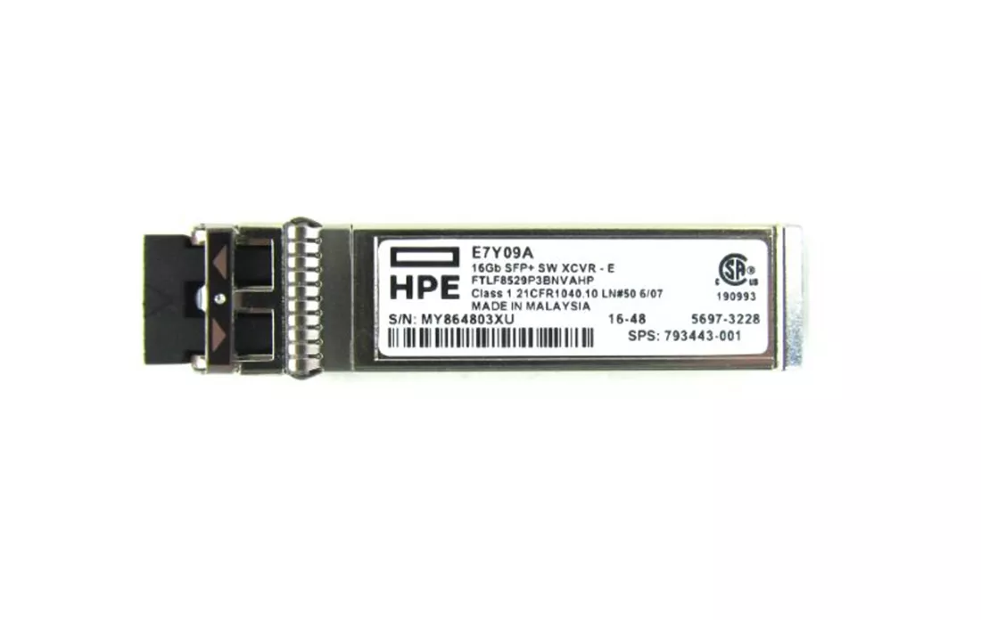 HPE E7Y09A 16GFC SFP+ 100m Optical Xcvr 