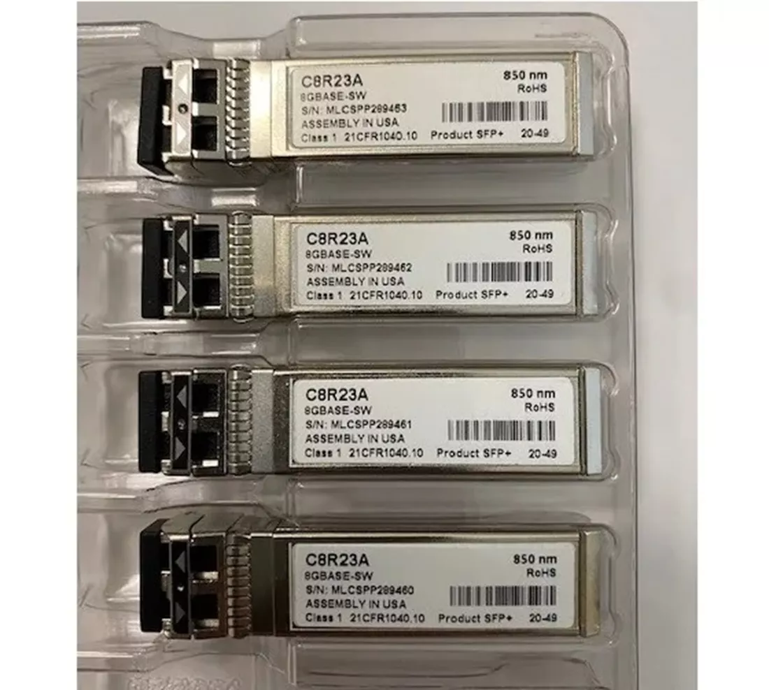 HPE C8R23A MSA 2040 8GB SW FC SFP 4 Pack Transceiver New