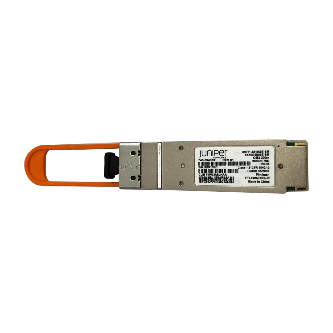 JUNIPER NETWORKS QSFPP-4X10GE-SR 40G QSFP+ breakout into 4x10GBASE SR Ethernet Module