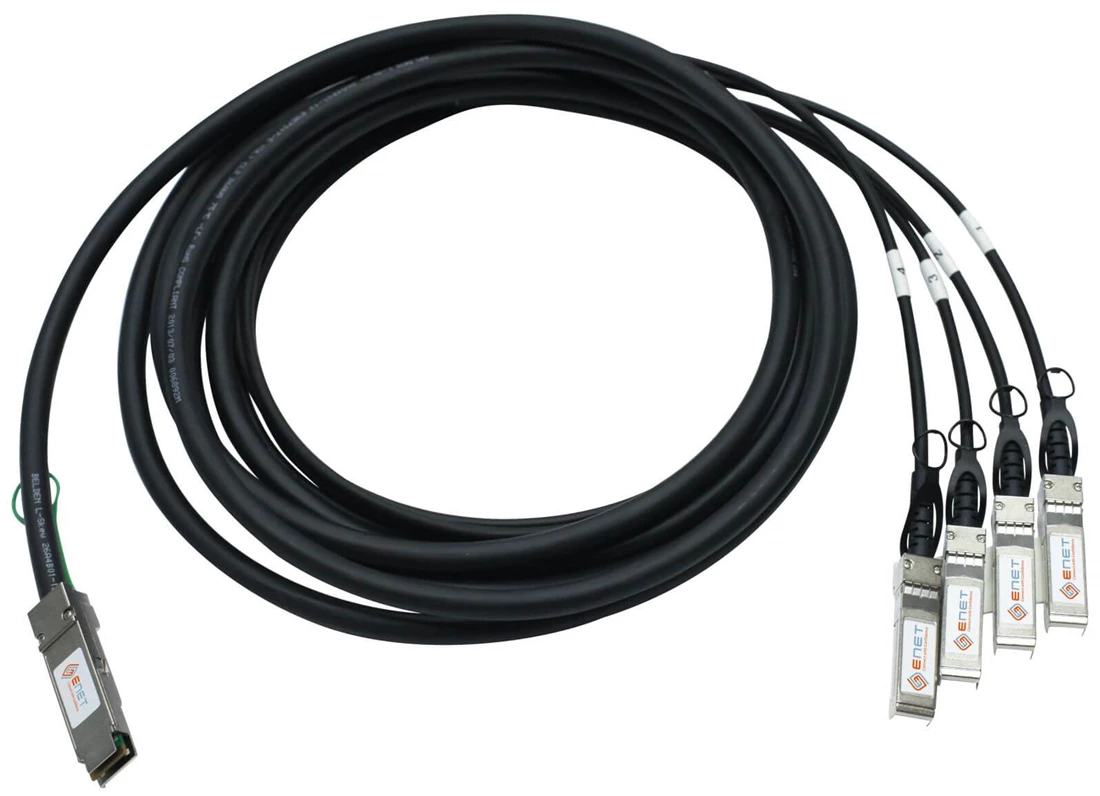 Cisco QSFP-4SFP10G-CU1M SFP+ copper direct-attach breakout cables 1m
