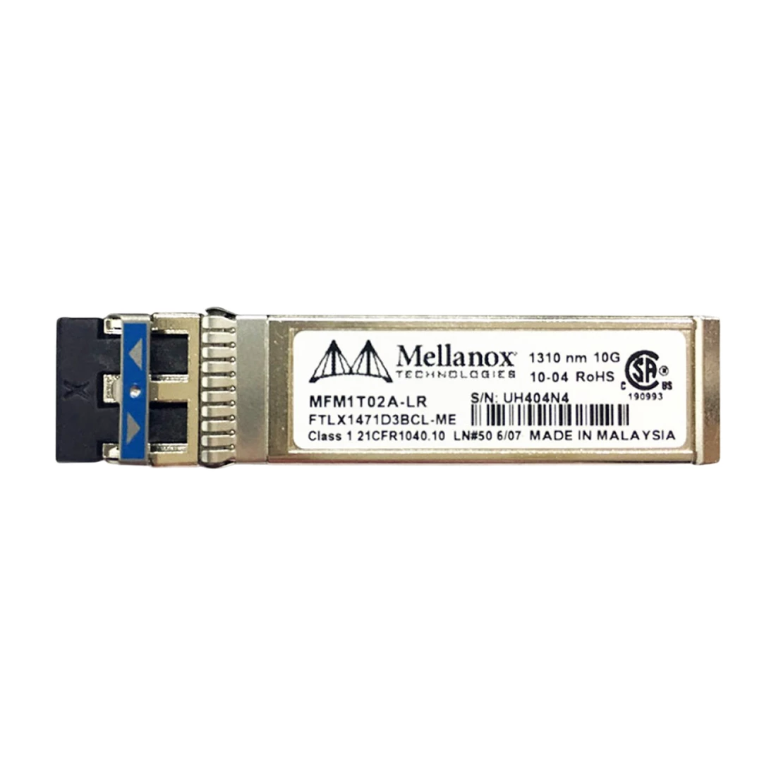 Mellanox MFM1T02A-LR ConnectX EN SFP+ Transceiver 1 X 10GBASE-LR