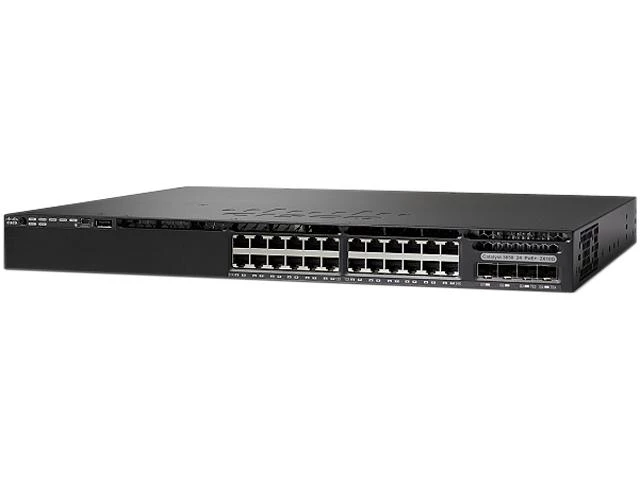 Cisco Catalyst WS-C3650-24PS-S Managed L3 Switch 24 PoE+ Ethernet Port Ref