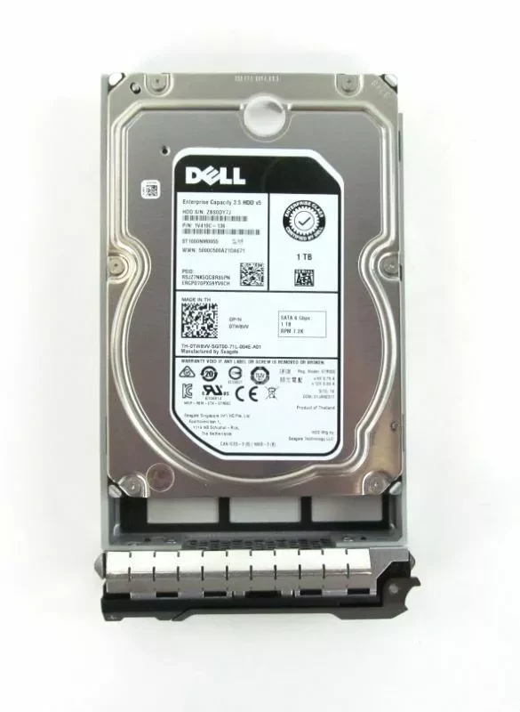 Dell TW8VV 1TB 7.2k SATA 6Gbps 512n 3.5" Internal Hdd with 13G Tray