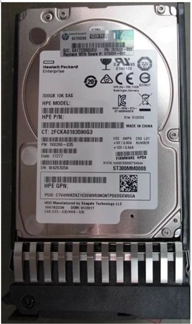 HPE EG000300JWFUQ Enterprise Hard Drive 300 GB SAS 12Gb/s Refurbished