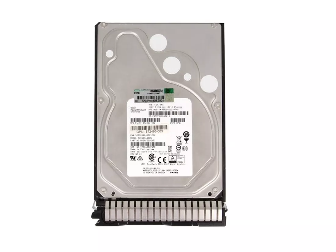 HPE MB004000JWFVP 4TB SAS 12G 7.2k DS Lff Midline Hdd-F/S