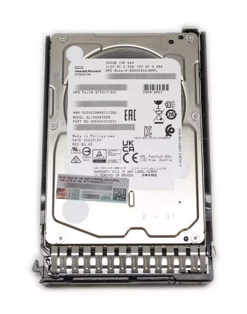 HPE 875217-001 Enterprise Hard drive 300 GB SAS 12Gb/s