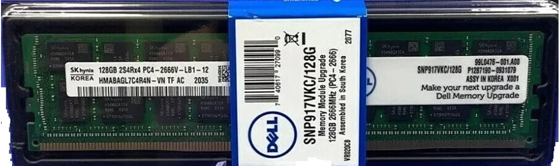 Dell A9781931 128GB PC4-21300 DDR4-2666MHz 8Rx4 ECC Memory Samsung OEM Refurbished