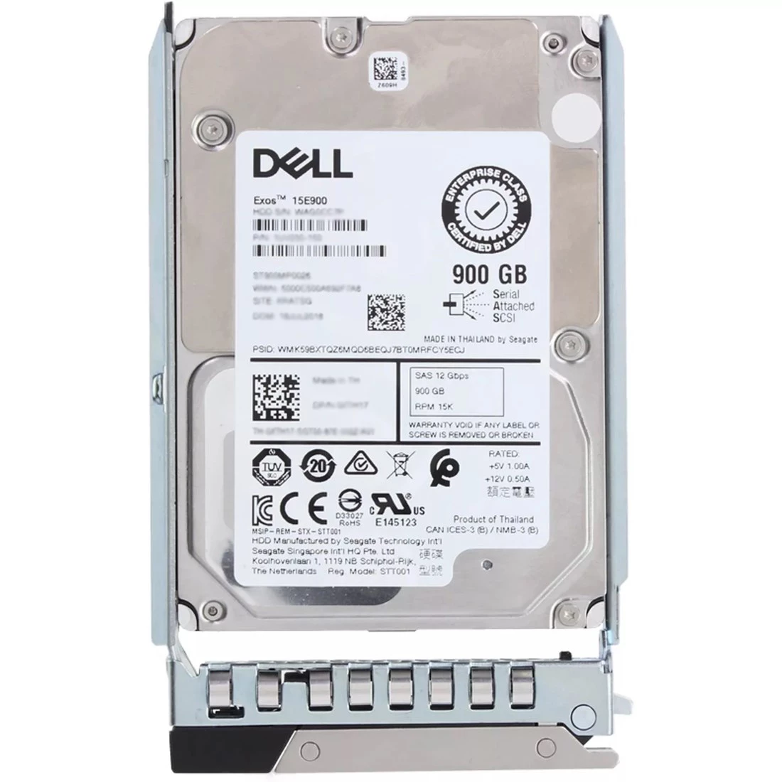Dell 400-ATIQ 900GB 15K SAS 12Gbps Hot-Plug Hard Drive with Tray
