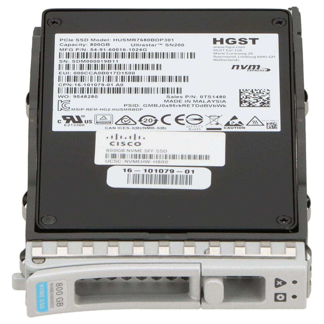 Cisco UCSC-NVMEHW-H800 800Gb Nvme Sff High Performance Ssd