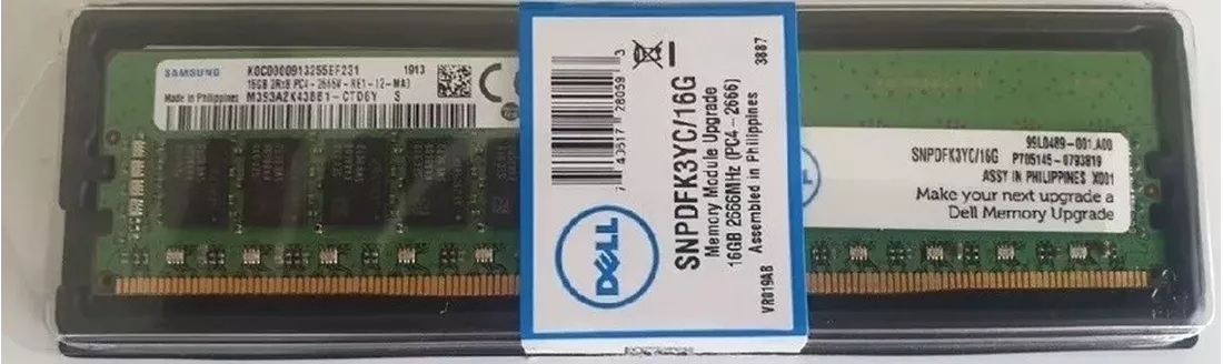 Dell 370-ADND 16GB PC4-21300 DDR4-2666MHz 2Rx8 ECC Memory Samsung OEM New