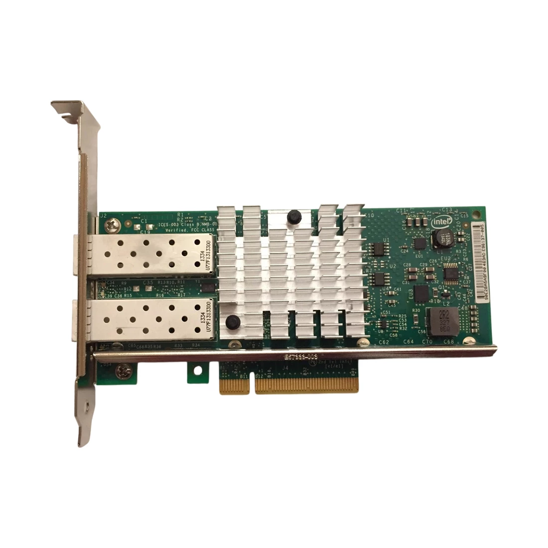 Intel E66560-003 X520-DA2 10 Gigabit Ethernet Server Adapter with both brackets in clamshell New
