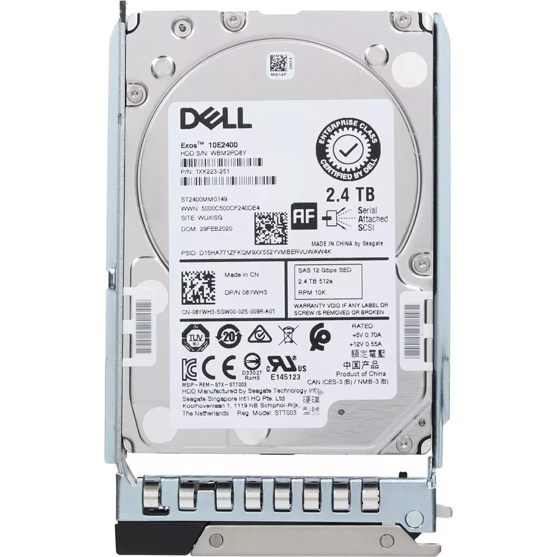 Dell 8YWH3 2.4TB SED 10K SAS-12Gbps 512e 256MB 2.5 Dell 8YWH3 2.4TB SED 10K SAS-12Gbps 512e 256MB 2.5