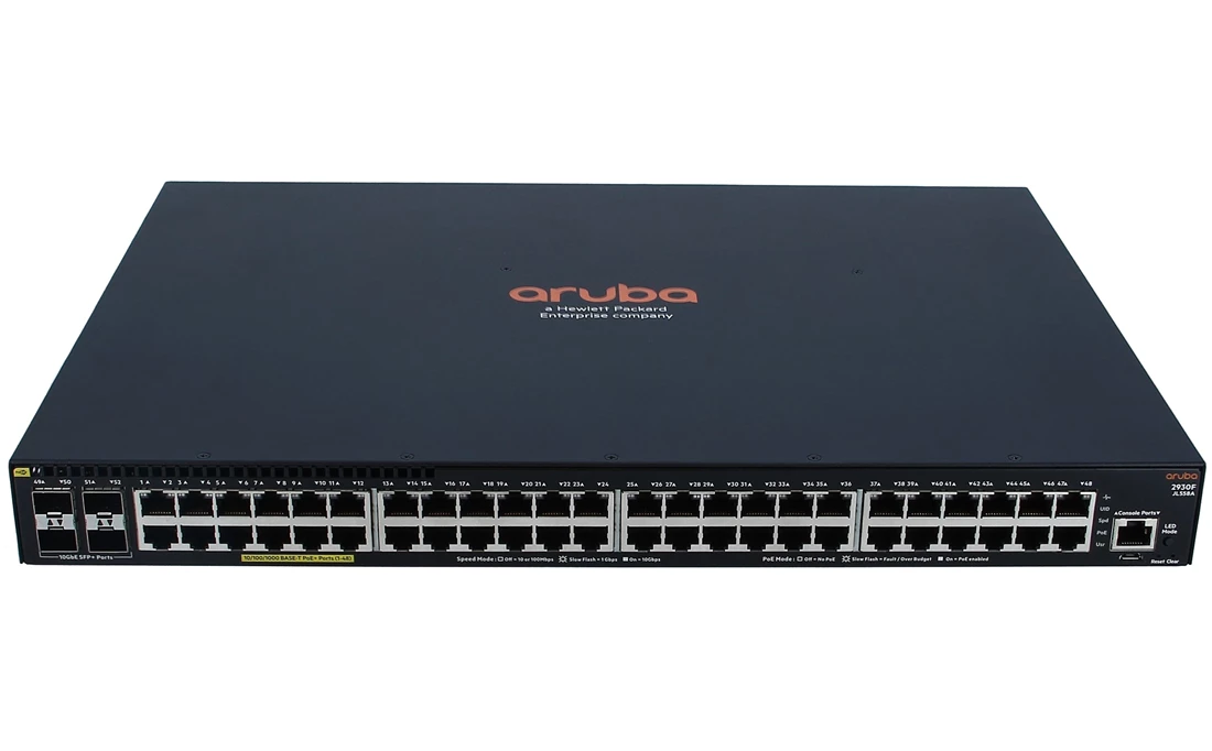 HPE Aruba JL558A 2930F 48G PoE+ 4SFP+ 740W Switch RETAIL