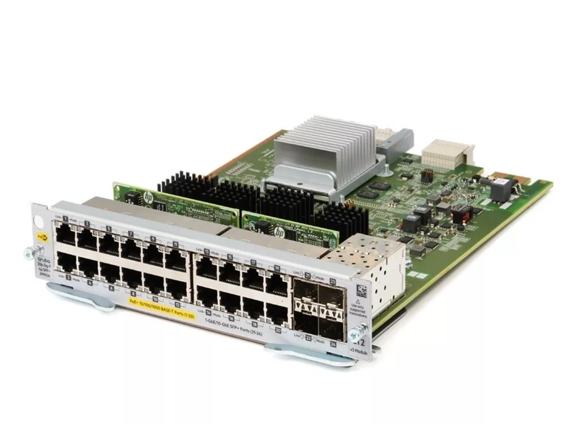 HPE Aruba J9990A 20P PoE+ 4P SFP+ V3 Zl2 Module HPE Aruba J9990A 20P PoE+ 4P SFP+ V3 Zl2 Module