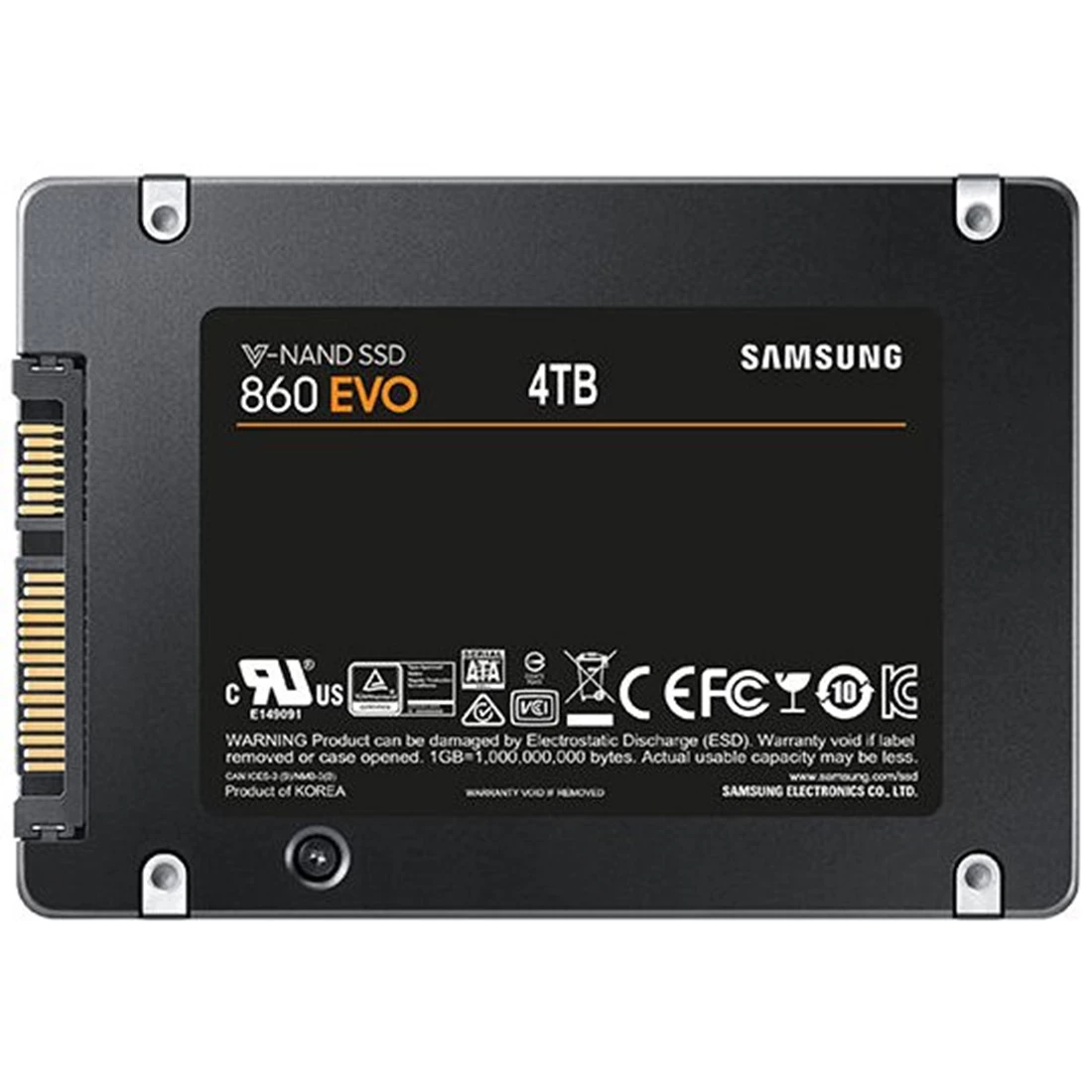Samsung MZ-76E4T0BW 860 EVO 4TB SATA 6Gbps 2.5inch Ssd