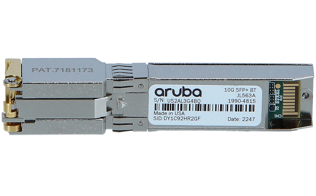 HPE Aruba JL563-61001 10Gbase-T SFP+ RJ45 30m Cat6A Transceiver New