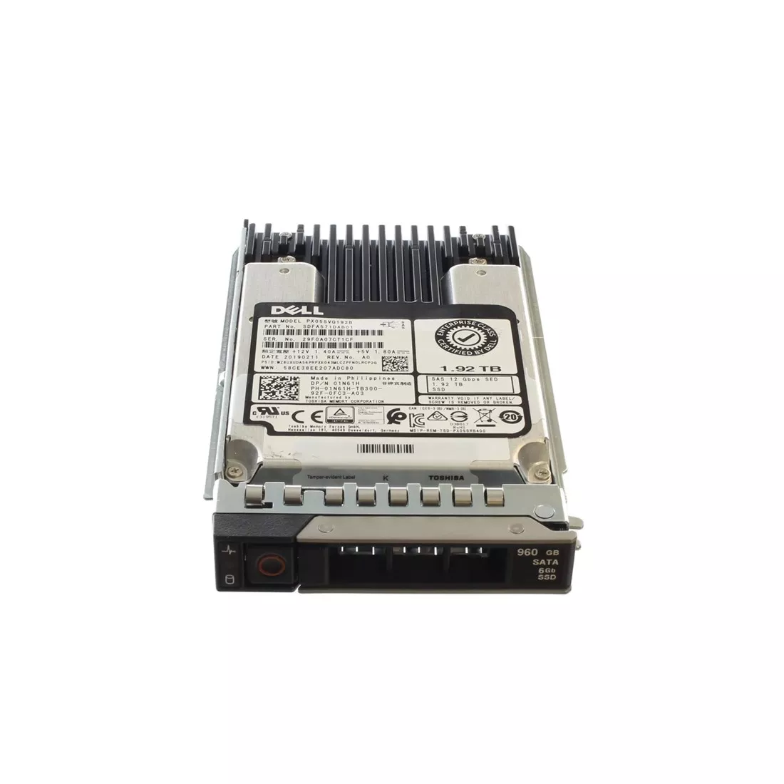 Dell 1N61H 1.92TB SED Mixed Use 3DWPD SAS-12Gbps 2.5Inch Hot Plug SSD
