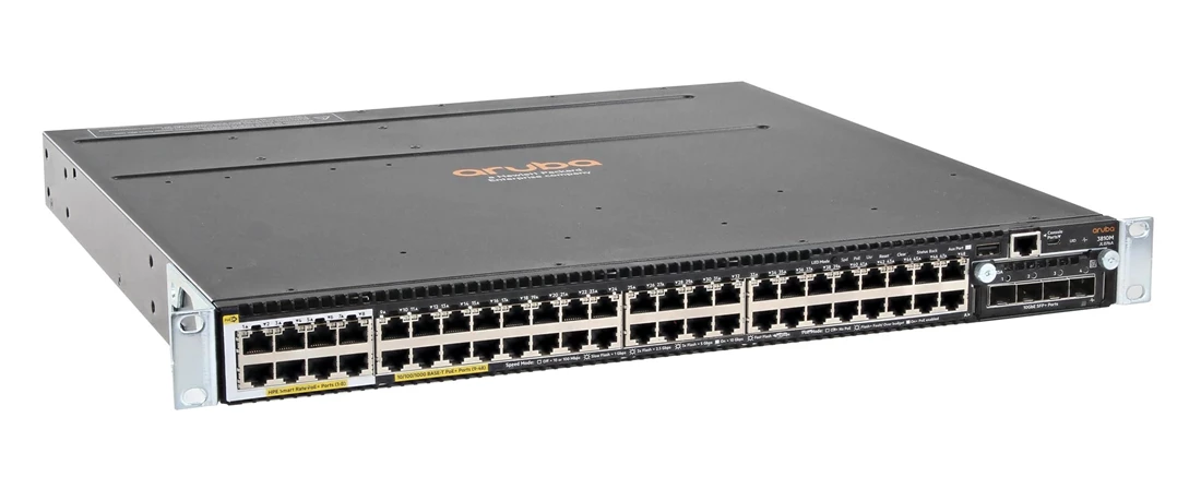 HPE JL076A Aruba 3810M 40G 8 Smart Rate PoE+ 1-slot Switch NEW