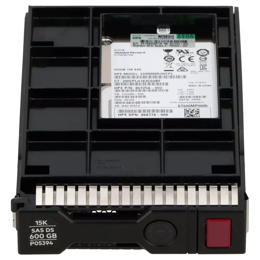 HPE P05394-001 Digitally Signed 600GB 15k 12g Lff Scc Hdd F/s