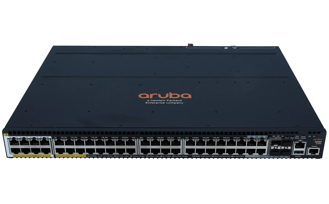 HPE JL323A Aruba 2930M 40G 8 HPE Smart Rate PoE+ 1-Slot Switch NEW