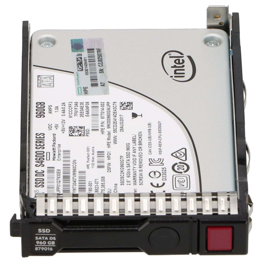 HPE 877782-B21 Mixed Use SSD 960 GB SATA 6Gb/s New F/s