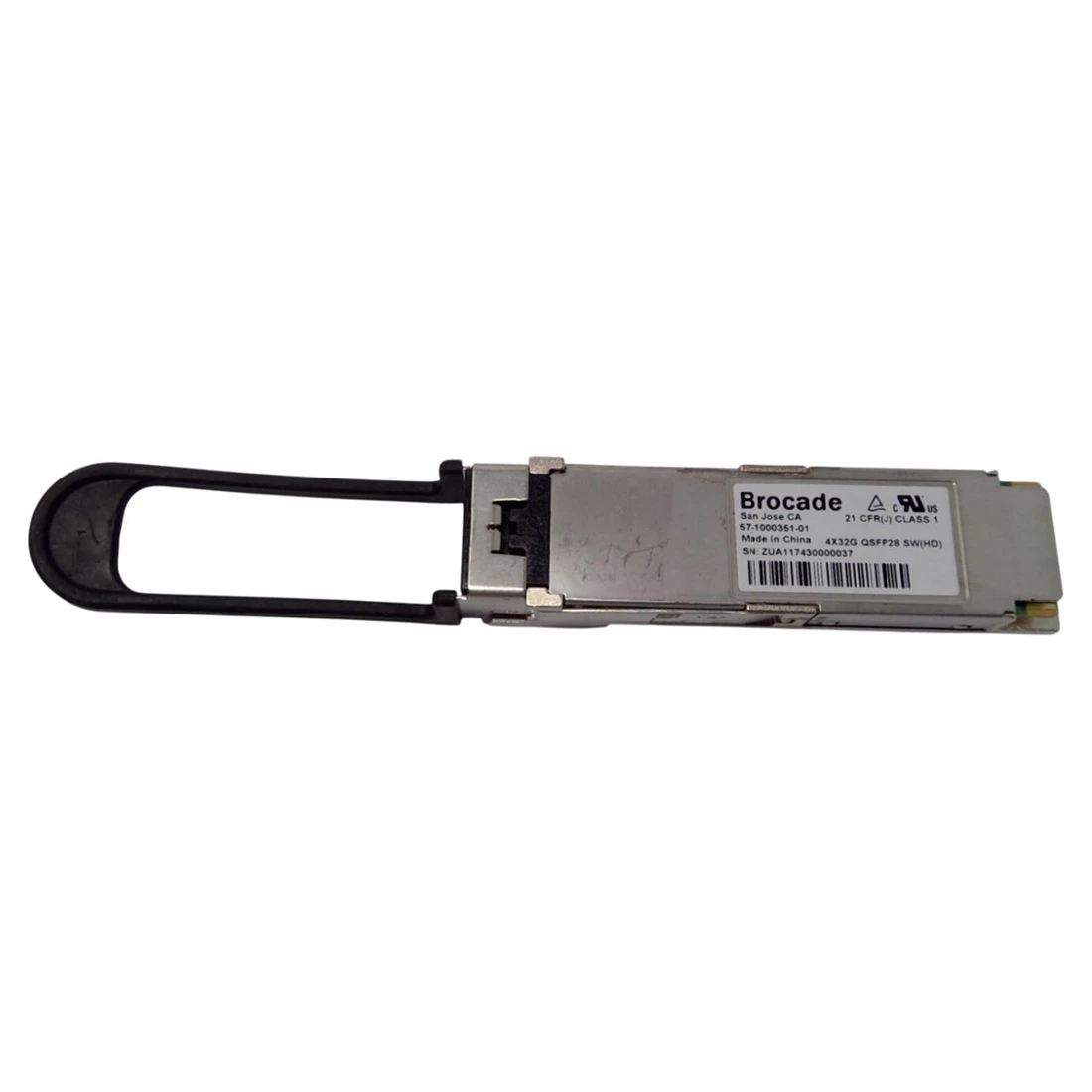 Brocade XBR-000275 4x32G FC QSFP+ SWL Transceiver Module. REF