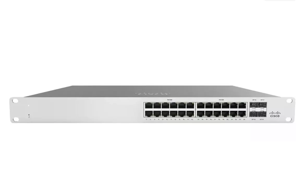 Cisco MS120-24P-HW Meraki Cloud Managed MS120-24P 24 Ports Switch