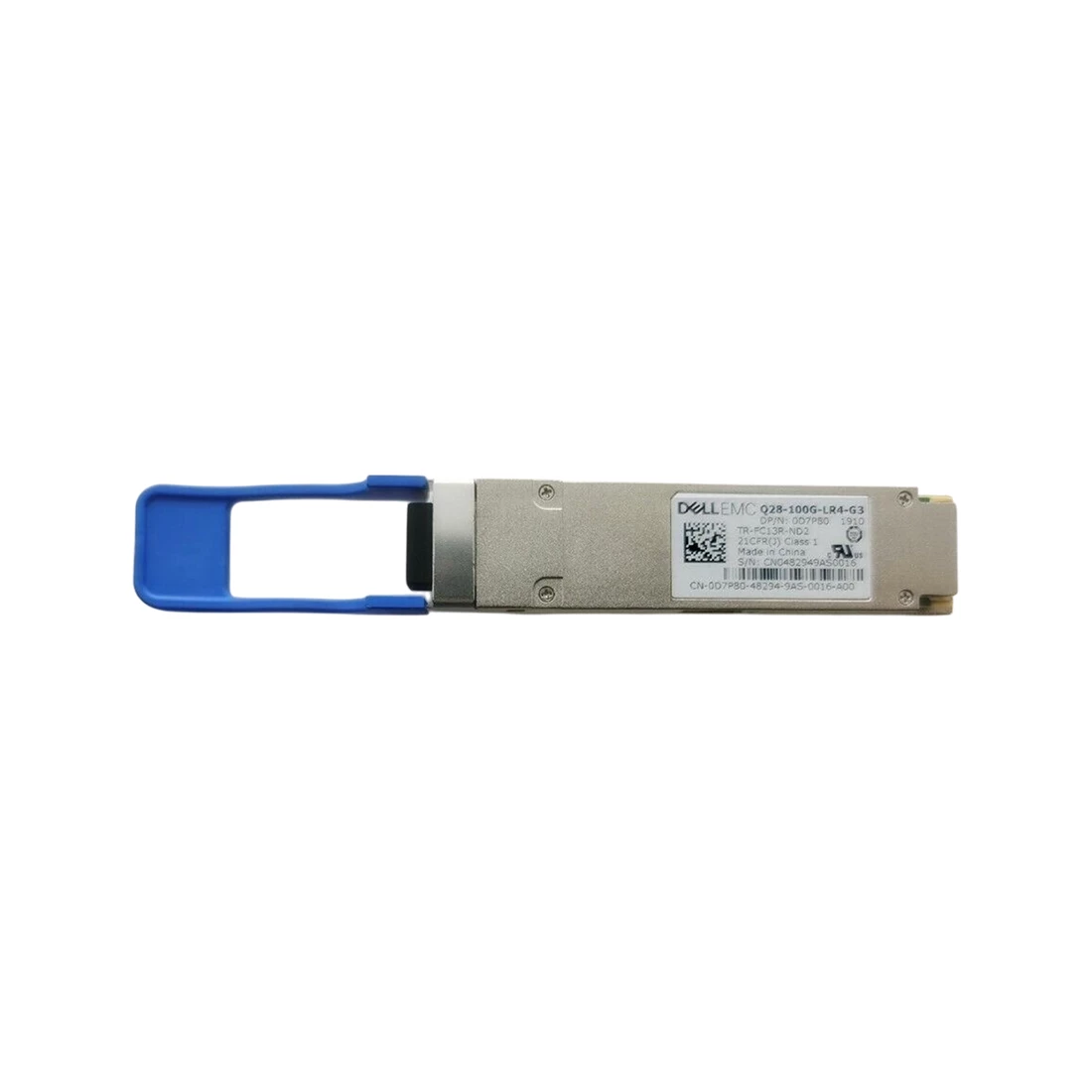 DELL D7P80 100GbE QSFP28 10km LR4 LC SMF Gen 3 Transceiver