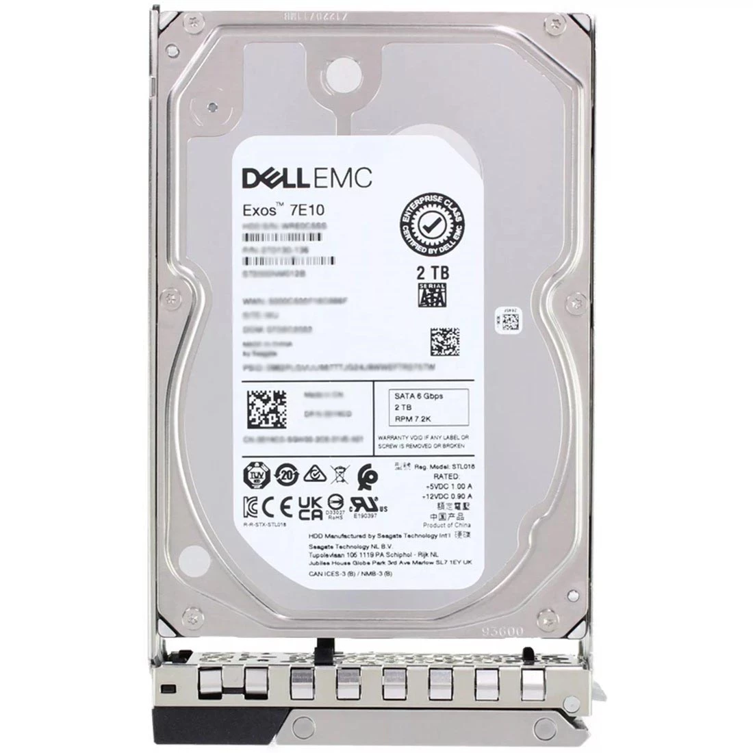 Dell C3MX1 2TB 7.2K SATA 6Gbps 512n 3.5" Internal Hard Drive
