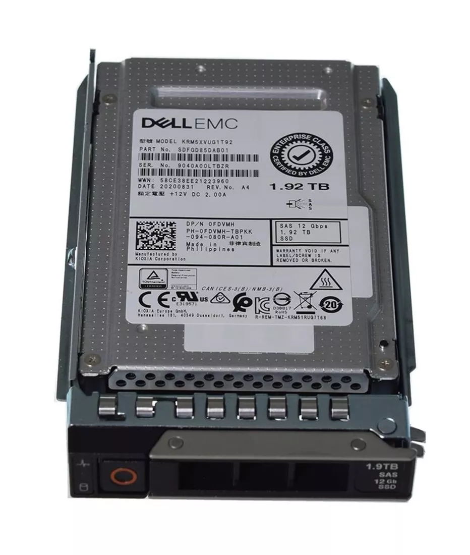 Dell FDVMH 1.92TB SAS-12Gbps Mixed Use 3DWPD 2.5-Inch Hot Plug SSD