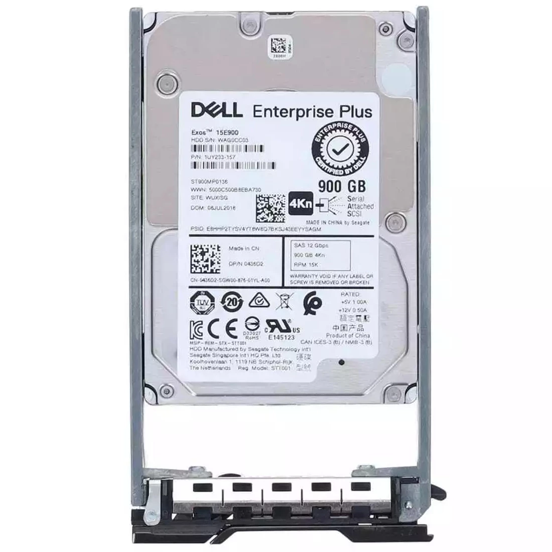 Dell Compellent 436D2 900GB 15K SAS 12Gbps 2.5" 4Kn Hot-Plug Enterprise Plus Hard Drive for Dell Compellent