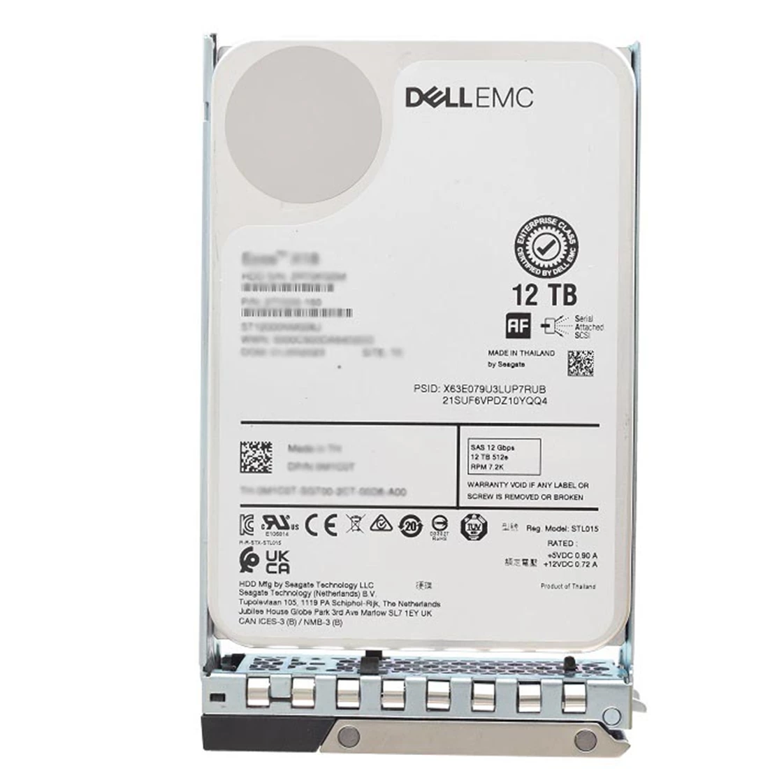 Dell 0K29Y6 12TB 7.2k NL SAS-12Gbps 512e 256MB 3.5inch Hdd with Tray