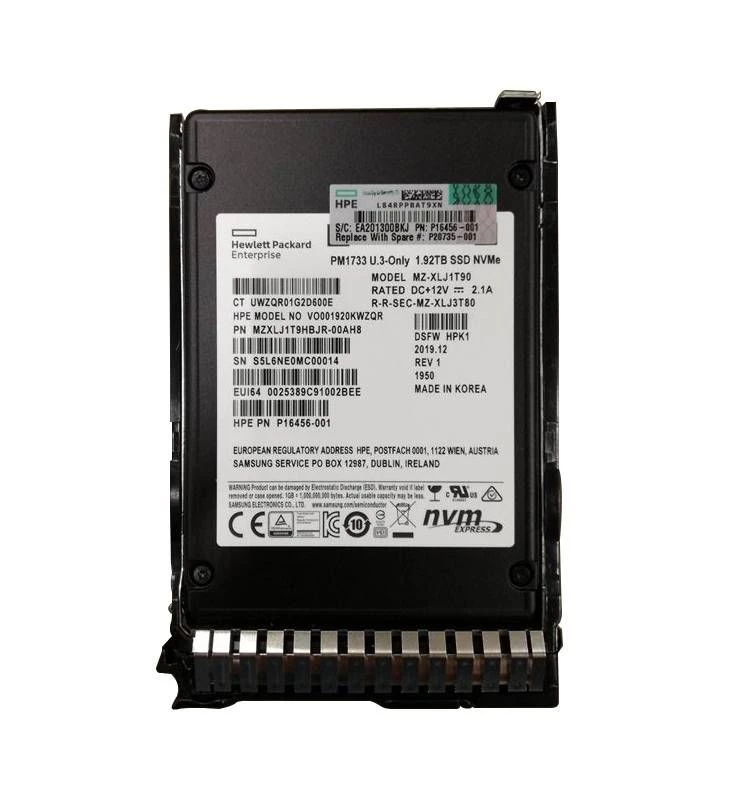 HPE P16501-B21 Read Intensive SSD 1.92 TB Pci Express (NVMe) Refurbished